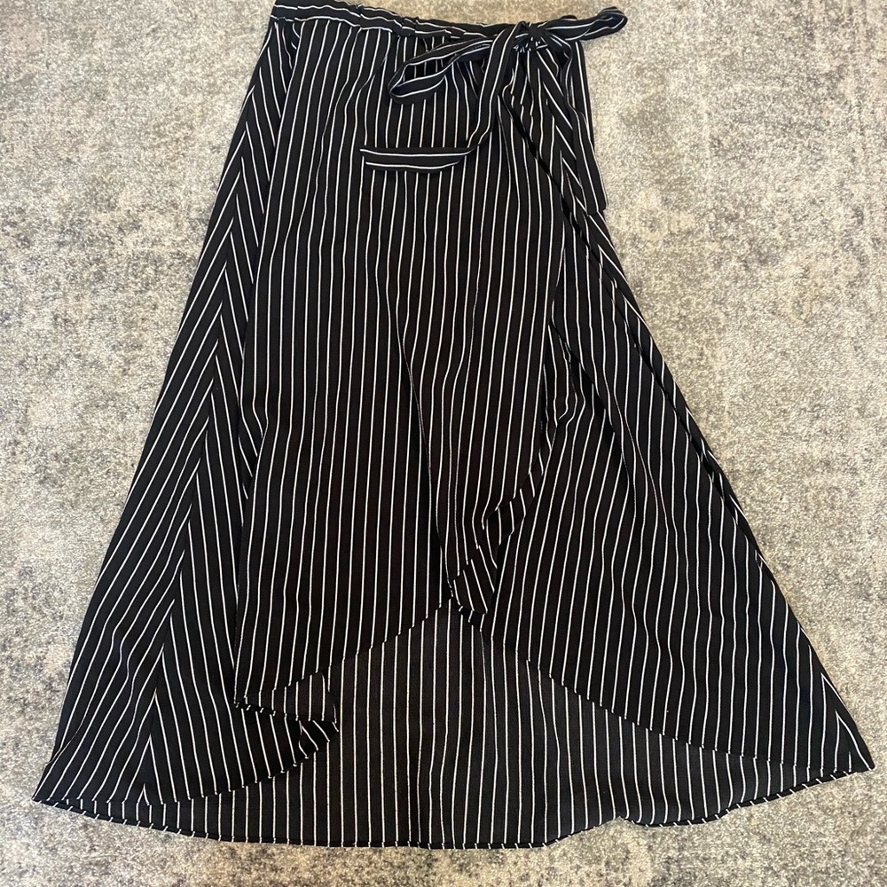 Magnolia Pinstriped MIDI Skirt